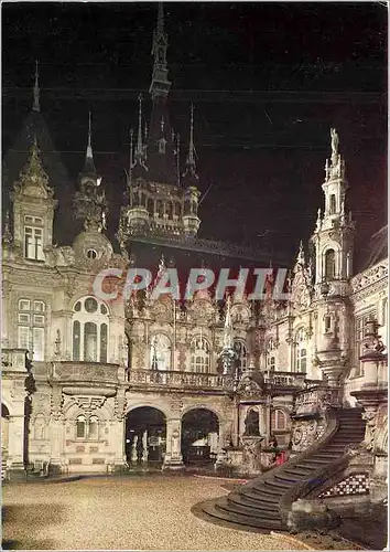 Cartes postales moderne Benedictine a Fecamp La Cour d'Honneur illuminee