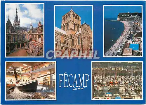 Cartes postales moderne Normandie (France) Fecamp S Mme Palais Benedictine l'Eglise Abbatiale