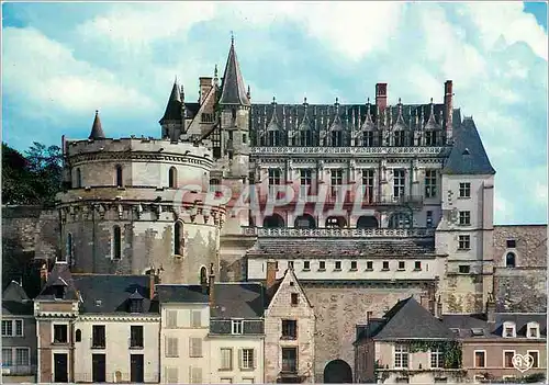 Cartes postales moderne Chateau de la Loire Amboise (I et L) Le Chateau (XVe s) Dominant la Loire