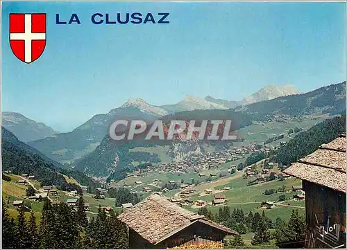 Cartes postales moderne Couleurs et Lumiere de France Les Alpes La Clusaz (Haute Savoie) (Alt 1100 m2600 m) vur generale