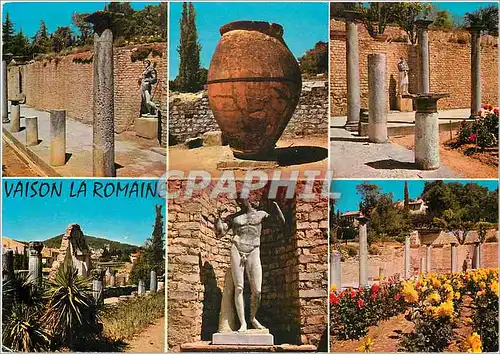 Moderne Karte Vaison la Romaine (Vaucluse) La Pompei Francaise vues sur la cite Antique