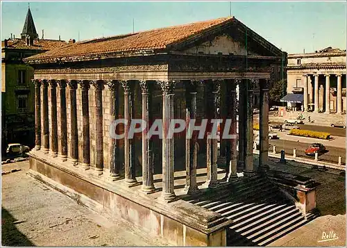 Moderne Karte Nimes (Gard) La Maison Carree