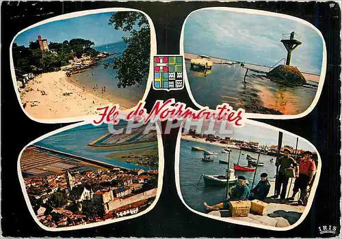 Moderne Karte Ile de Noirmoutier (Vendee)