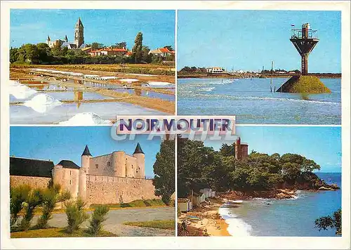 Cartes postales moderne Ile de Noirmoutier (Vendee) Mimosas Island l'Ile aux Mimosasrelliee au continent par une submers