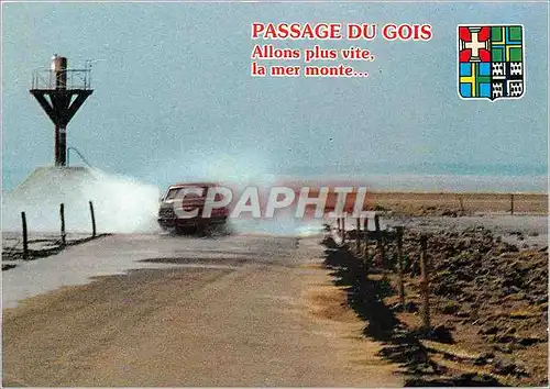 Cartes postales moderne Ile de Noirmoutier (Vendee) Passage du Gois  le Gois Route submersible de 4 km500 de long