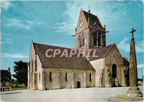 Cartes postales moderne Sainte Mere Eglise (Manche) Eglise du XIVe s