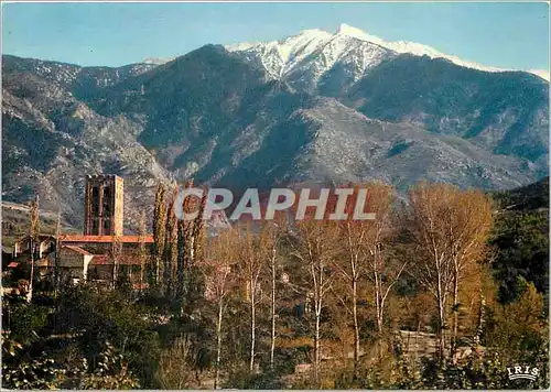 Cartes postales moderne Le Roussillon Saint Michel du CUXA et le massif du Canigou (alt 2785 m)