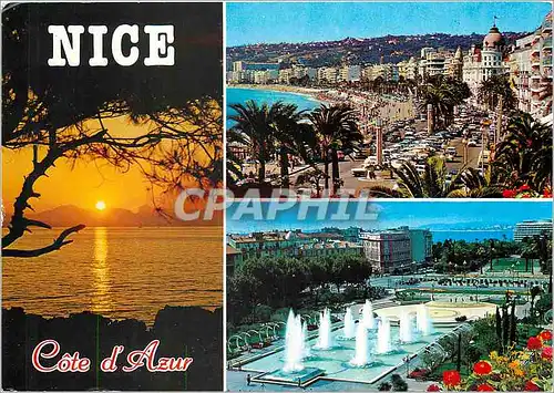 Cartes postales moderne Cote d'Azur French Riviera Nice (Alpes Mme) la Promenade des Anglais les Jardins du Paillon