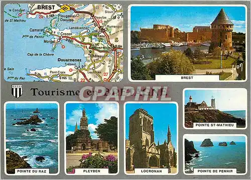 Moderne Karte Couleurs et Lumiere de France Tourisme en Bretagne dans le Finistere Bresdt Pointe du Raz Pleybe