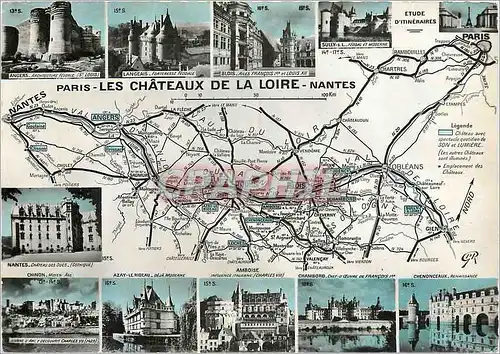 Cartes postales moderne Paris les Chateaux de la Loire Nantes