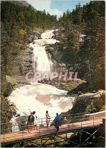 Cartes postales moderne Hautes Pyrenees Environs de Cauterets La Cascade du Pont d'Espagne (alt 1500 m)