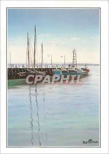 Cartes postales moderne Tableaux de Yves Nolleau La Baie du Mont St Michel