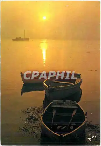Moderne Karte La Bretagne en Couleurs Dernier reflet de soleil en Bretagne