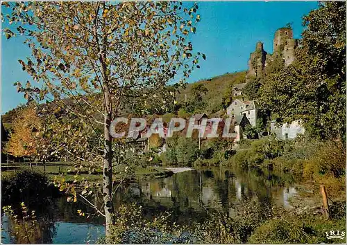 Cartes postales moderne Gorges de l'Aveyron Belcastel Le Chateau fort et les Vieilles maisons