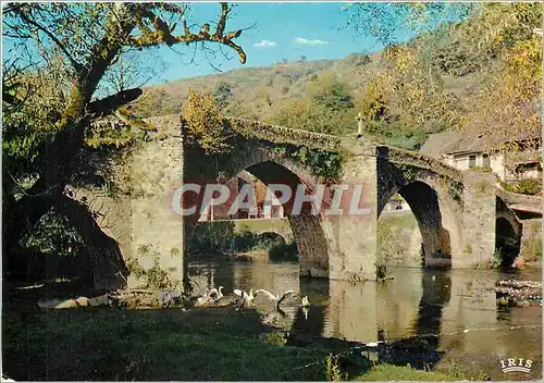 Moderne Karte Gorges de l'Aveyron Belcastel Le Pont gothique