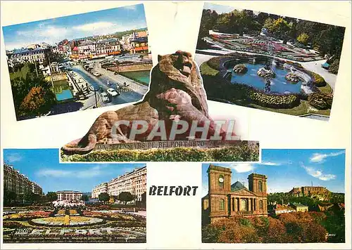 Cartes postales moderne Belfort (Terr de Belfort) Le Lion Haut 11 m long 22 m (Oeuvre de Bartholdi)