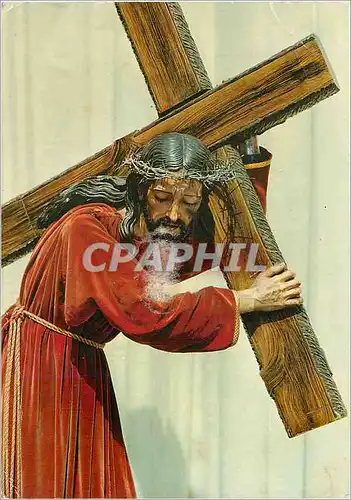 Moderne Karte Betharram le Christ portant sa croix oeuvre espagnole de 1879