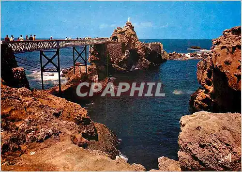 Cartes postales moderne Biarritz (Pyr Atl) La Cote Basque Le Rocher de la Vierge