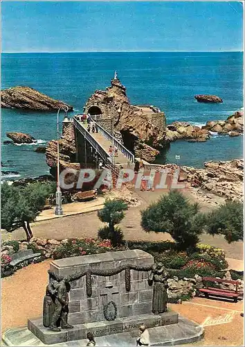 Cartes postales moderne Biarritz (Pyr Atl) Vue generale sur le Rocher de la Vierge