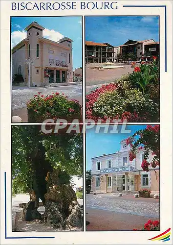 Cartes postales moderne Biscarrosse Plage le Cinima la Place Marsan L'Orne la Mairie