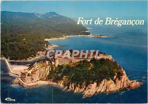 Cartes postales moderne La Cote des Maures Varoise Bormes les Mimosas (Var) Le Fort de Bregancon Residence d'ete du Pres