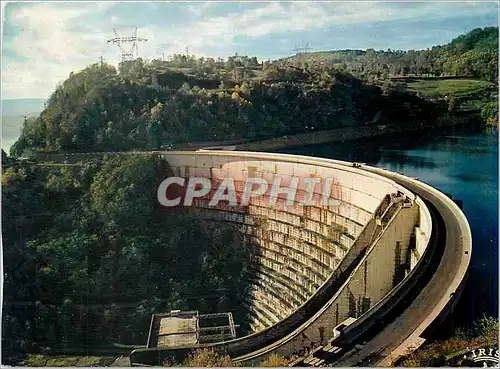 Moderne Karte Les Gorges de la Dordogne Le Barrage de Bort