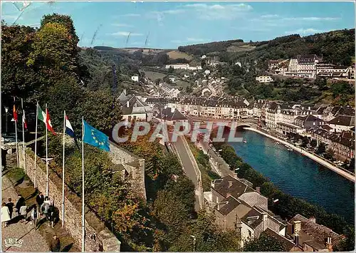 Cartes postales moderne Bouillon Pont de Liege vu du chateau Fort