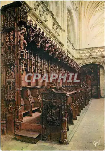 Cartes postales moderne Bourg en Bresse (Ain) Eglise de Brou Les Stalles au nombre de Soixante quatorze ont ete taillees