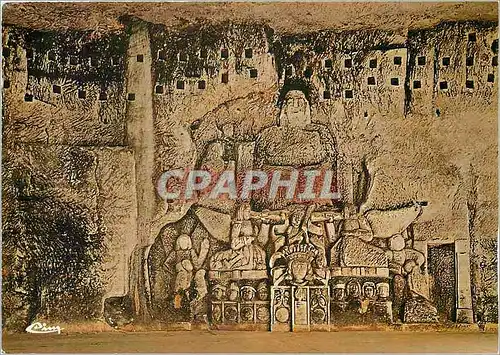 Cartes postales moderne Bratome (Dordogne) Interieur des Grotte Bas relief representant le Jugement derneir (Details) XV
