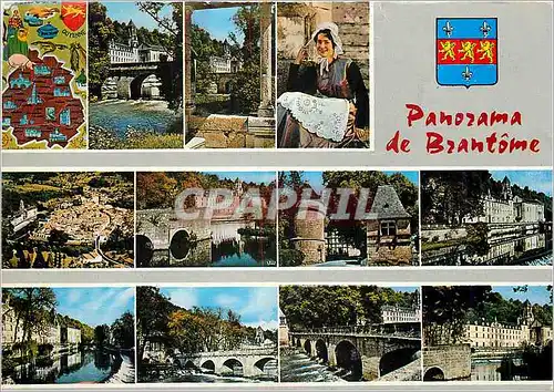 Cartes postales moderne Panorama de Bratome (Dordogne)
