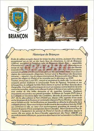 Moderne Karte Hostorique de Briancon (Hautes Alpes) Associatio culturelle B P