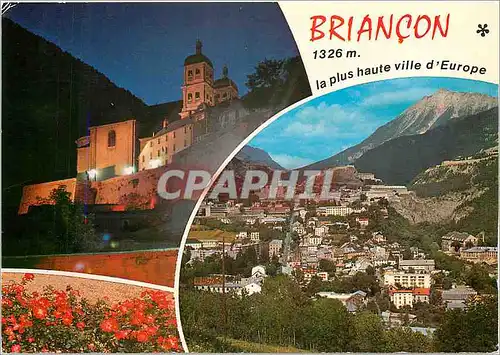 Moderne Karte Briancon (Hautes Alpels ) alt 1326 la pllus haute ville d'Europe