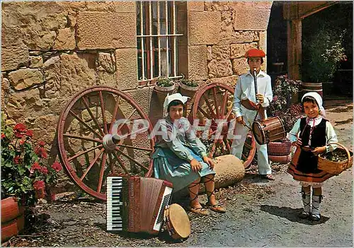 Moderne Karte Tipico Vasco Folklore Accordeon