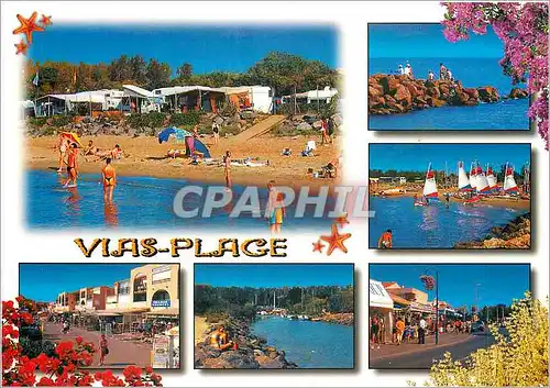 Cartes postales moderne La Meditarranee Vias PLage (Herault)