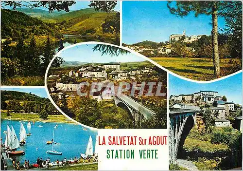 Moderne Karte La Salvetat sur Agout Station Verte