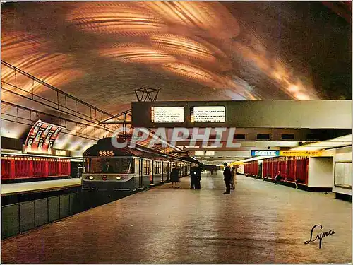 Moderne Karte Paris Ligne de Boissy St Leger de la R A T P la Station Nation