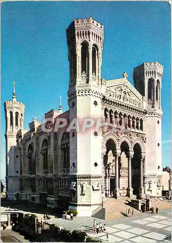 Cartes postales moderne Lyon La Basilique de Fourviere