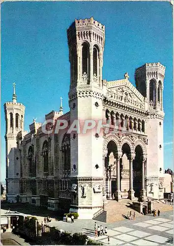 Moderne Karte Lyon La Basilique de Fourviere