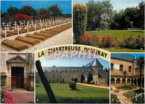 Cartes postales moderne La Bretagne La Chartreuse d'Auray La cimetiere des religieuses les Jardins