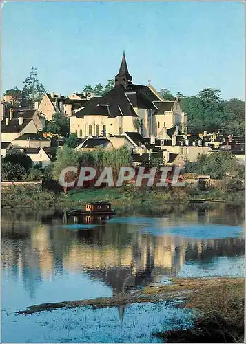 Cartes postales moderne Candes Saint Martin (Indre et Loire) LaCollegiale (XIIe et XIIIe s) edifiee a l'endroit ou mouru