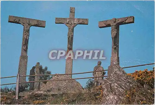 Cartes postales moderne Callac en Plumelec (Morbihan) Jusus crucifie