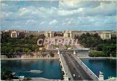 Moderne Karte Paris Le Palais de chaillot