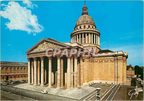 Moderne Karte Paris et ses Merveilles Le Pantheon ancienne eglise Sainte Genevieve