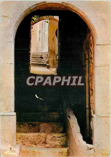 Moderne Karte Cote d'Azur France La Cadiere d'Azur (Var) Vieux Village provencal Vieille rue