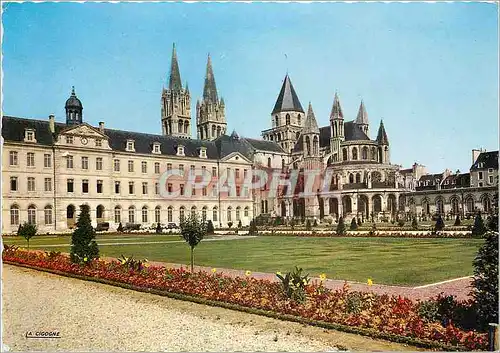 Cartes postales moderne Caen (Calvados) Hotel de ville et l'Abbaye aux Hommes