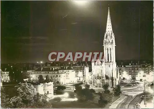 Cartes postales moderne Caen (Calvados)Le Remparts le Jardin Saint Pierre illumines