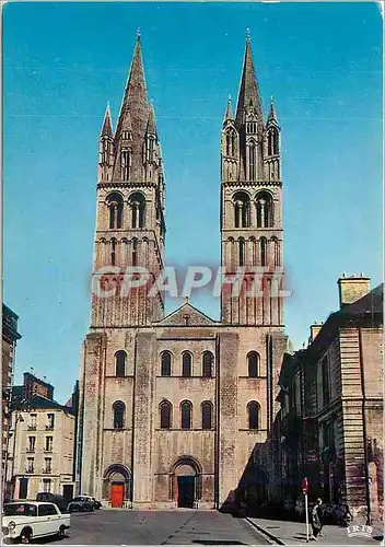 Moderne Karte Caen (Calvados) Eglise St Etienne Abbaye aux Hommes XIIe s