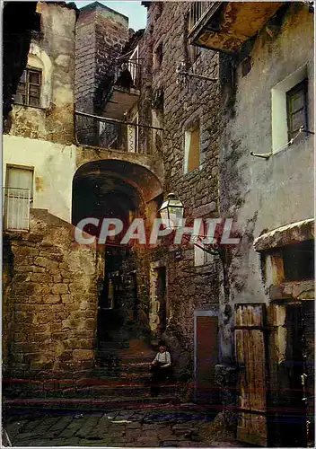 Moderne Karte Charmes et Couleurs de la Corse Sartene Vieux quartiers du Moyen Age