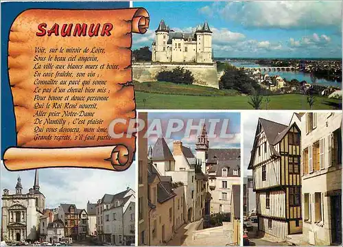 Cartes postales moderne Les Merveilles du Val de Loire Saumur (Maine et Loire) Le chateau (XIV XVIe s)