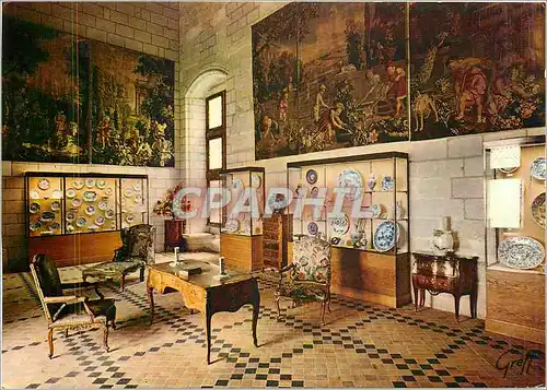 Cartes postales moderne Saumur (Maine et Loire) Les Chateau de La Loire Musee d'Arts decoratifs la Salle des Faience de
